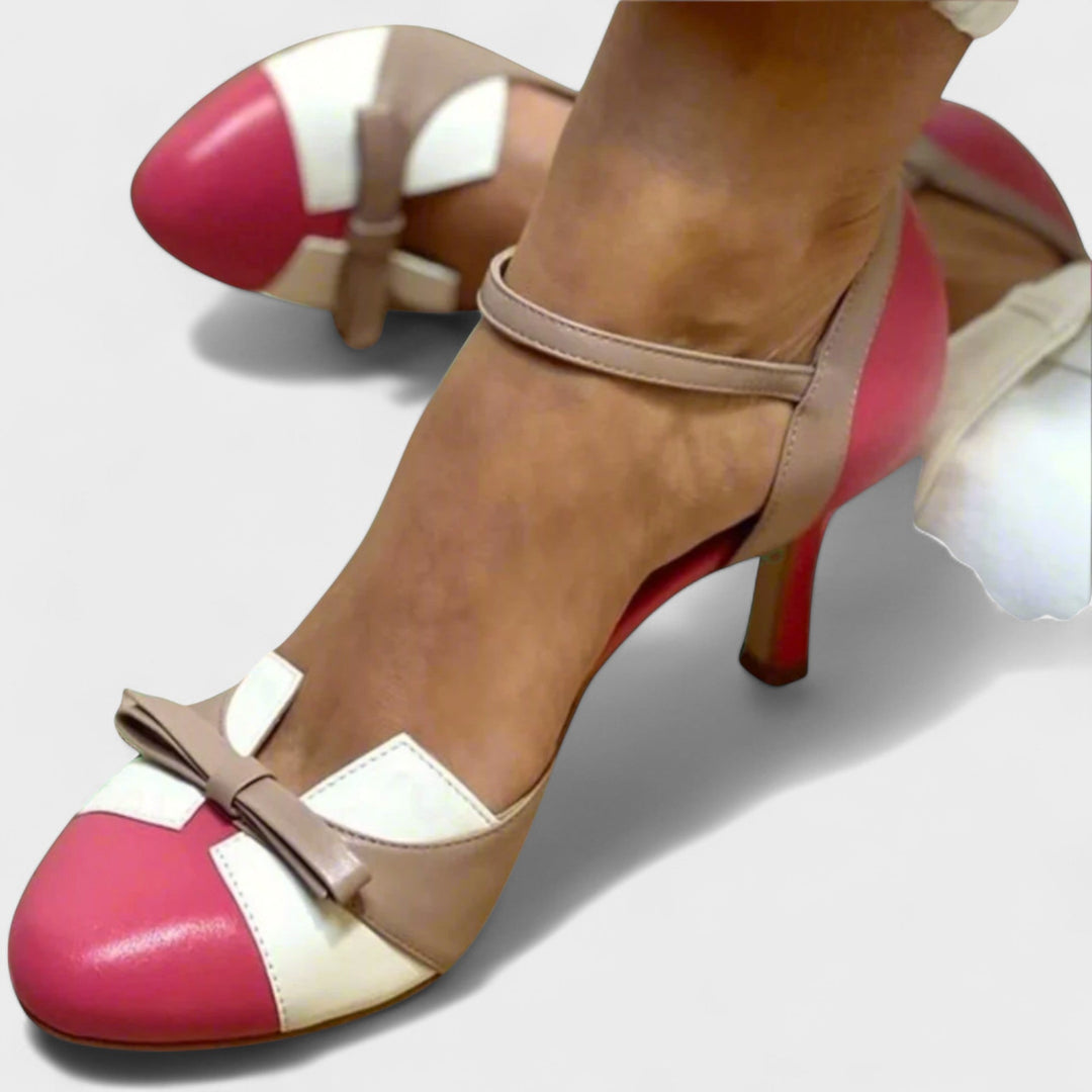 Lysa | Colorblock Bow Heels