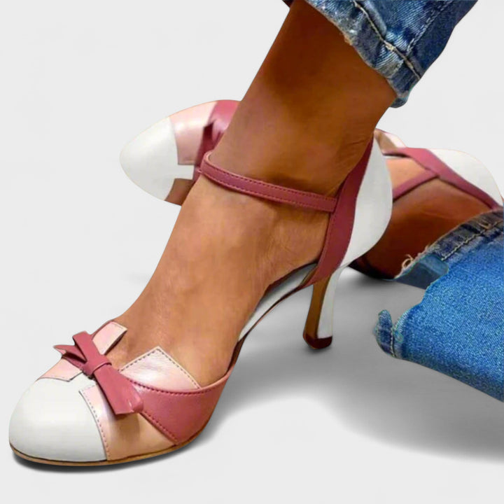 Lysa | Colorblock Bow Heels