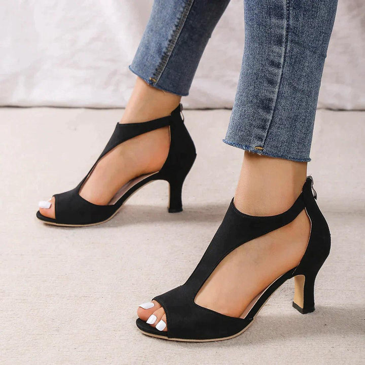 Hayley | Elegant Peep-Toe Sandals